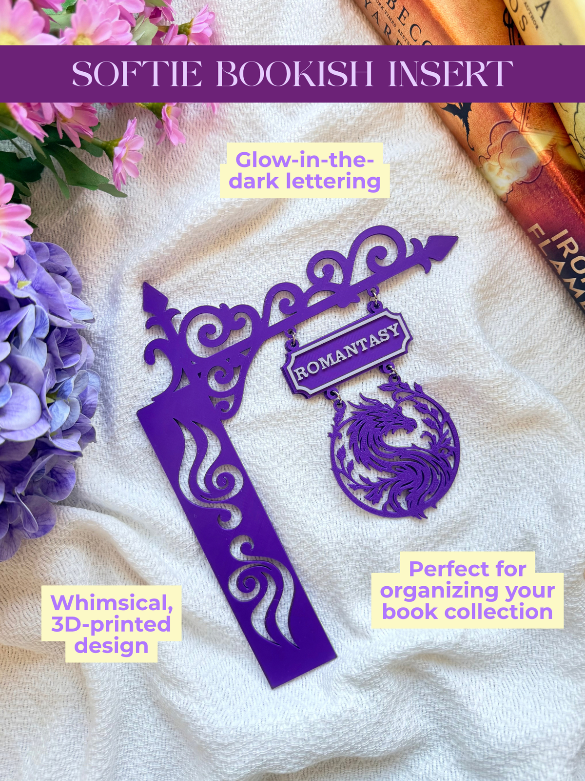 Romantasy | Bookshelf Insert
